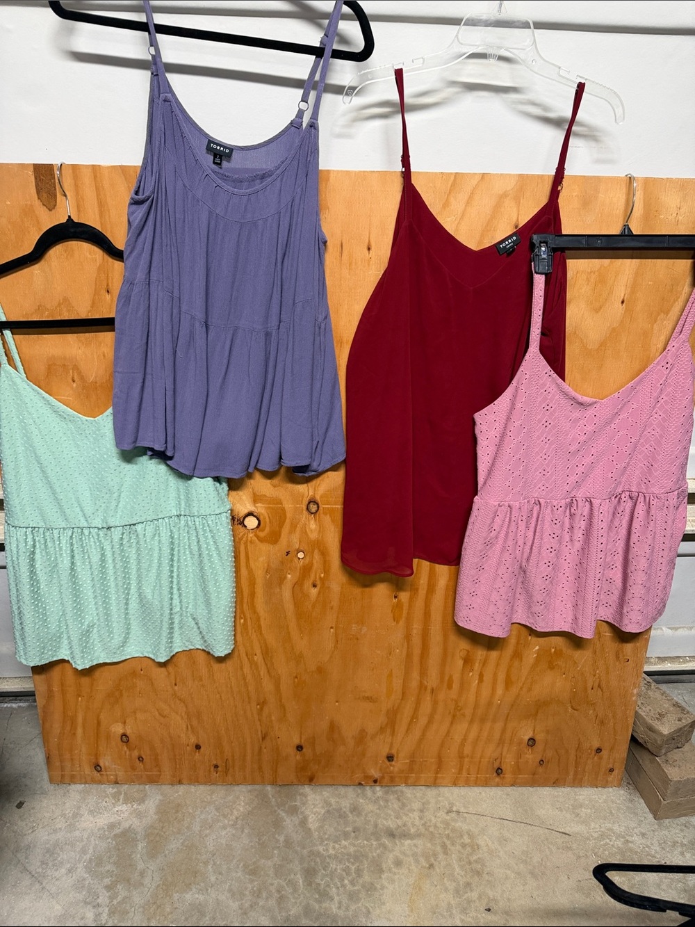 torrid and various Bundle of 4 Tiered Spaghetti-Strap Camisoles size 2XL